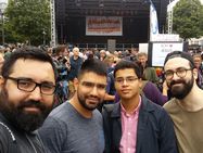 AKMS Mitglieder beim Friedensmarsch im Ramadan