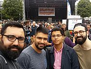 AKMS Mitglieder beim Friedensmarsch im Ramadan