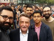Mitglieder des AKMS mit Mike Groschek, dem Landesvorsitzenden der NRW SPD